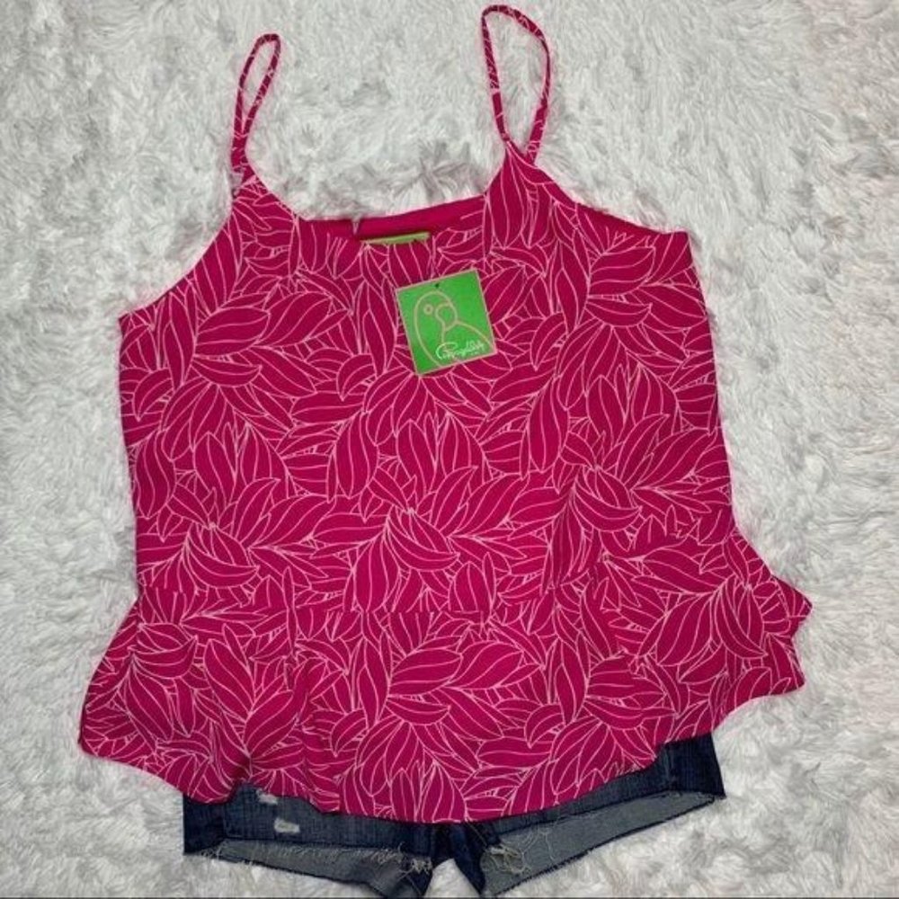 Pappagallo Spaghetti Strap Tropical Sz Lg NWT